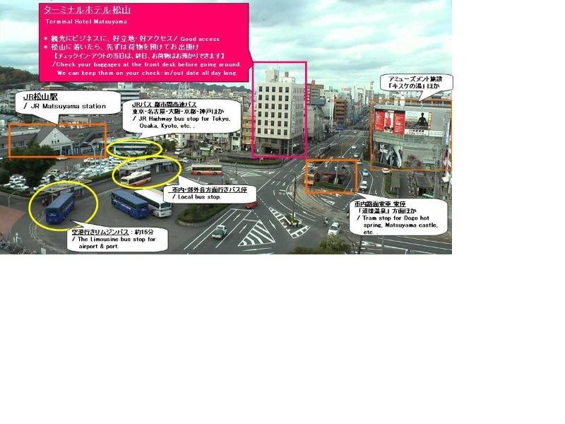 Terminal Hotel Matsuyama Matsuyama  Bagian luar foto